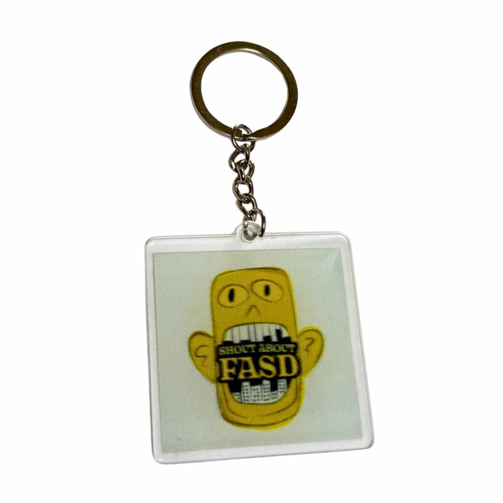 Herts FASD Keyring Shout about FASD