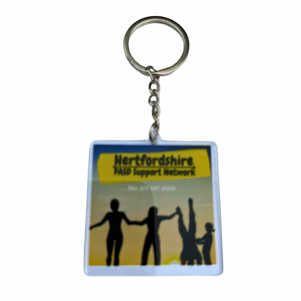 Herts FASD Keyring logo